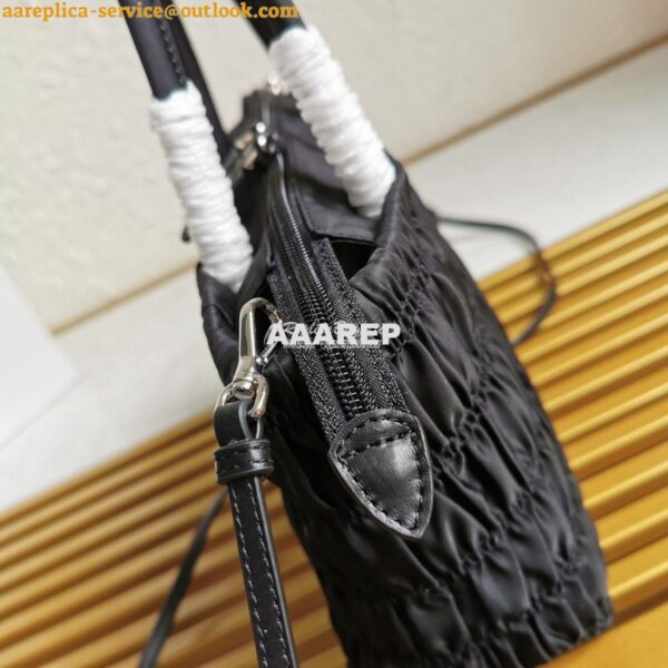 Replica Prada Nylon Tote 1BG321 Black 5