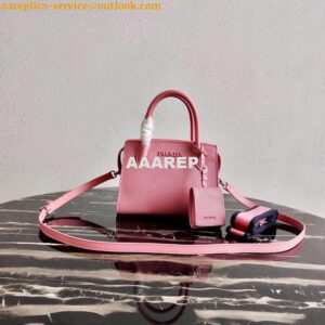 Replica Prada 1BA269 Saffiano Leather Prada Monochrome Bag Pink