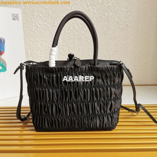 Replica Prada Nylon Tote 1BG321 Black 11