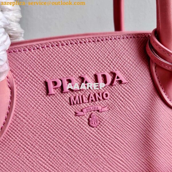 Replica Prada 1BA269 Saffiano Leather Prada Monochrome Bag Pink 6