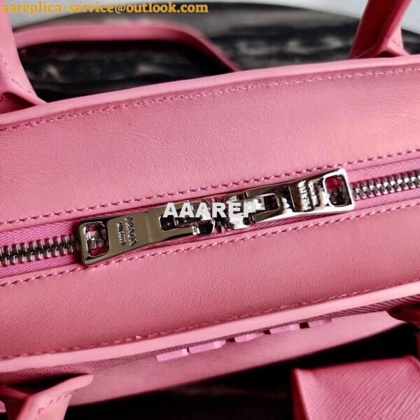 Replica Prada 1BA269 Saffiano Leather Prada Monochrome Bag Pink 8