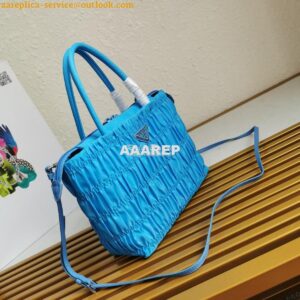 Replica Prada Nylon Tote 1BG321 Periwinkle Blue 2