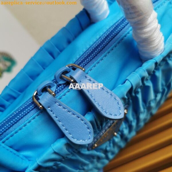 Replica Prada Nylon Tote 1BG321 Periwinkle Blue 7