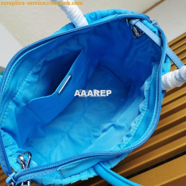 Replica Prada Nylon Tote 1BG321 Periwinkle Blue 10