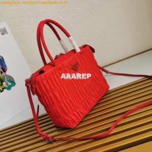 Replica Prada Nylon Tote 1BG321 Red 2