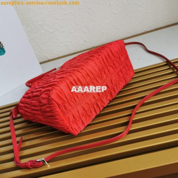 Replica Prada Nylon Tote 1BG321 Red 5