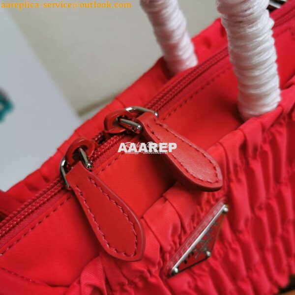 Replica Prada Nylon Tote 1BG321 Red 9