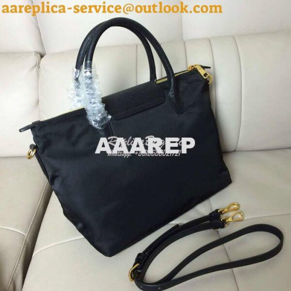 Replica Prada Nylon with Saffiano Leather Trim and Handle 5