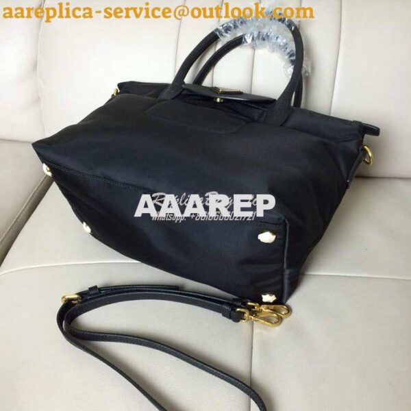 Replica Prada Nylon with Saffiano Leather Trim and Handle 6