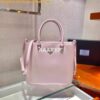 Replica Prada 1BA330 Brushed Leather Tote Bag Light Green