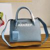 Replica Prada Monochrome powder Navy Saffiano Leather Bag 2