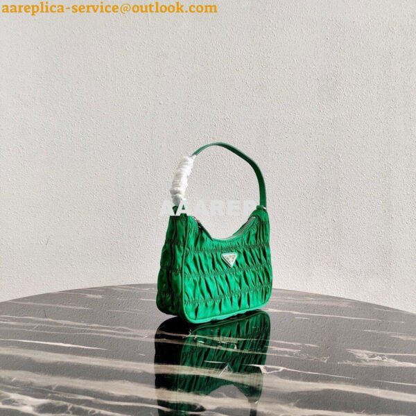 Replica Prada 1NE204 Prada Nylon and Saffiano Leather Mini Bag in Green