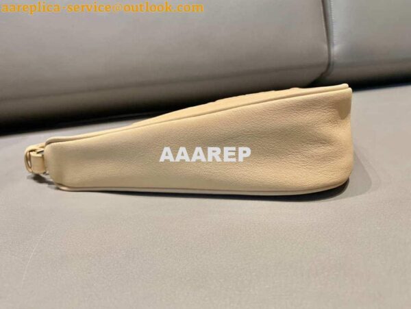 Replica Prada 1NQ043 Triangle leather pouch Apricot 8