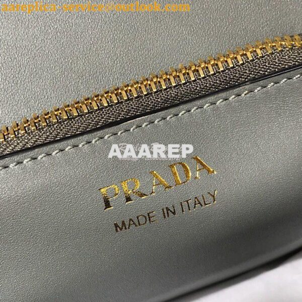 Replica Prada Monochrome Saffiano leather bag 1ba156 Grey 10