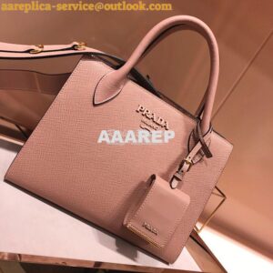 Replica Prada Monochrome Saffiano leather bag 1ba156 Powder Pink