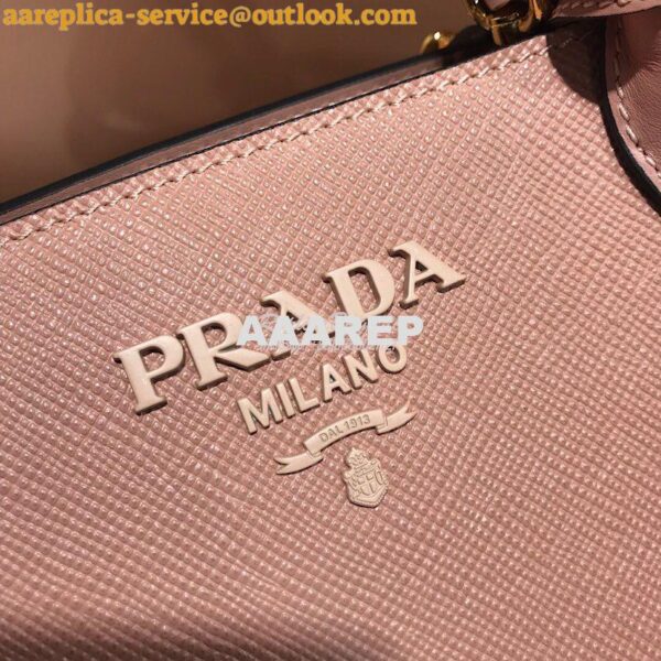 Replica Prada Monochrome Saffiano leather bag 1ba156 Powder Pink 5