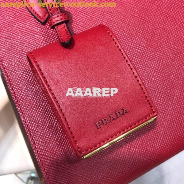 Replica Prada Monochrome Saffiano leather bag 1ba156 Red 7