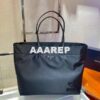 Replica Prada 1BG107 Re Nylon Medium Tote Bag Apricot