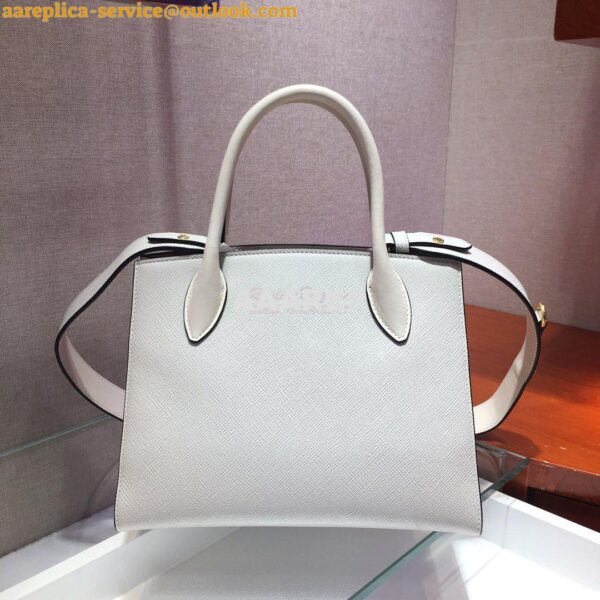 Replica Prada Monochrome Saffiano leather bag 1ba156 White 11