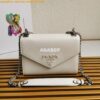 Replica Prada Monochrome Saffiano Leather Bag 1bd186 Beige 2