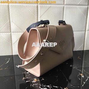 Replica Prada Monochrome Saffiano Leather Bag 1bd186 Beige 2