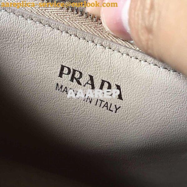 Replica Prada Monochrome Saffiano Leather Bag 1bd186 Beige 9