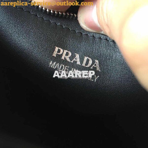 Replica Prada Monochrome Saffiano Leather Bag 1bd186 Black 11