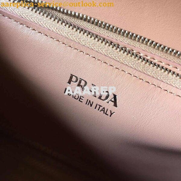 Replica Prada Monochrome Saffiano Leather Bag 1bd186 Powder Pink 9