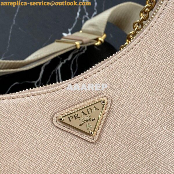 Replica Prada 1BH204 Prada Re-Edition 2005 Saffiano leather Bag in Apricot 6