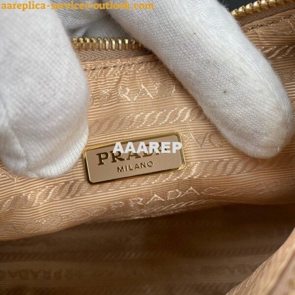 Replica Prada 1BH204 Prada Re-Edition 2005 Saffiano leather Bag in Apricot 10