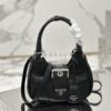 Replica Prada Moon Re-Nylon and leather bag 1BA381 Black 2