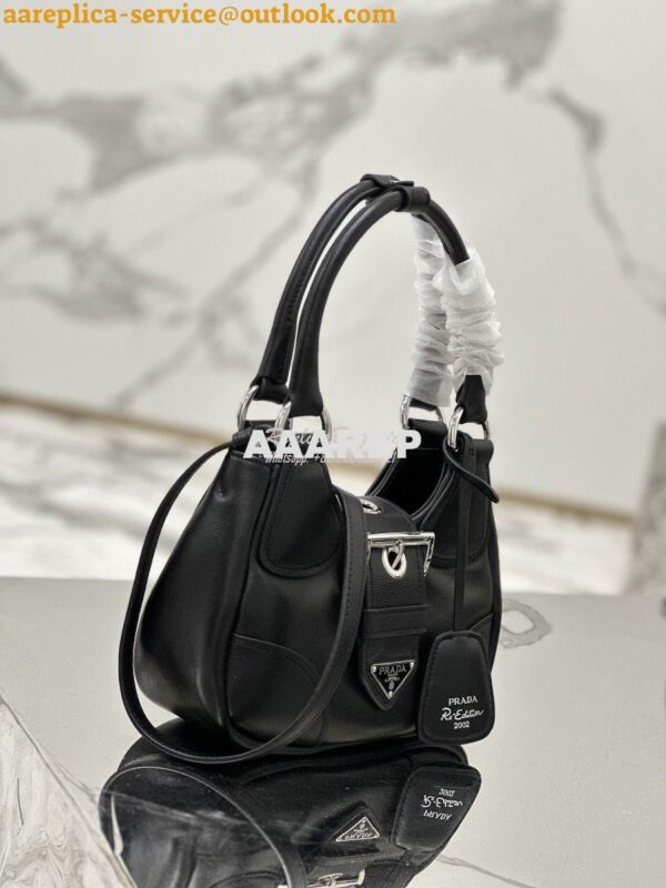 Replica Prada Moon Padded Nappa-leather Bag 1BA381 Black 6