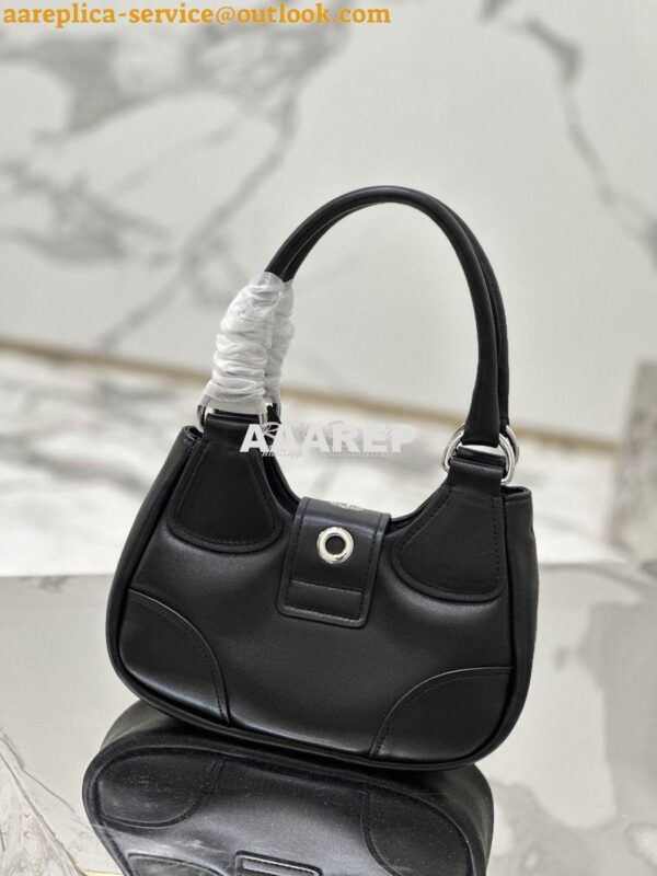 Replica Prada Moon Padded Nappa-leather Bag 1BA381 Black 14