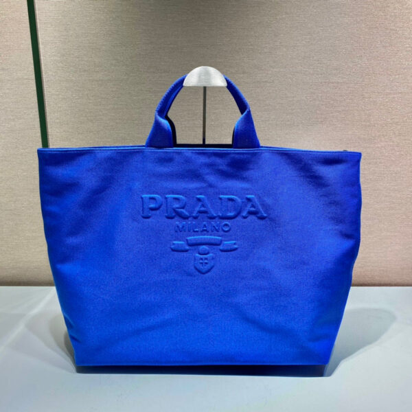 Replica Prada 1BG395 Drill tote Shoulder bag Blue 2