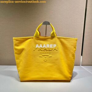 Replica Prada 1BG395 Drill tote Shoulder bag Yellow