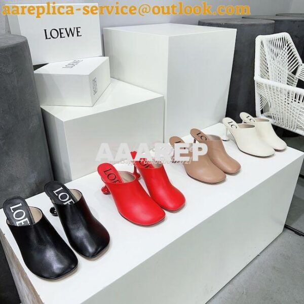 Replica Loewe Toy mule in goatskin L814379 7cm 10cm 3