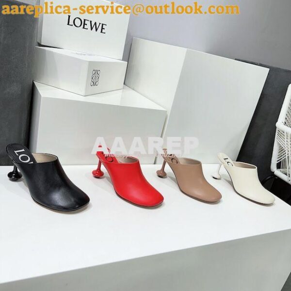 Replica Loewe Toy mule in goatskin L814379 7cm 10cm 4