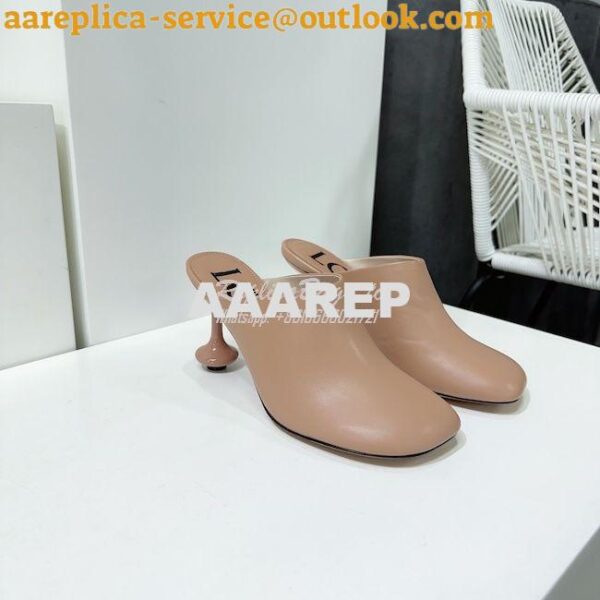 Replica Loewe Toy mule in goatskin L814379 7cm 10cm 7