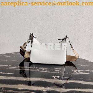 Replica Prada 1BH204 Prada Re-Edition 2005 Saffiano leather Bag in White Silver 2