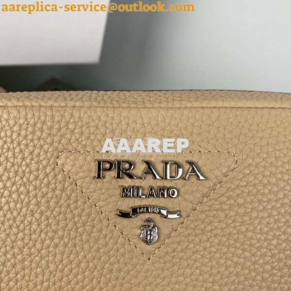 Replica Prada New Medium Camera leather bag 1BH082 Sand 5