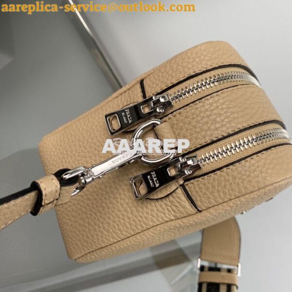 Replica Prada New Medium Camera leather bag 1BH082 Sand 6