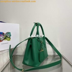 Replica Prada 1BG443 Prada Double Saffiano leather mini bag Green 2