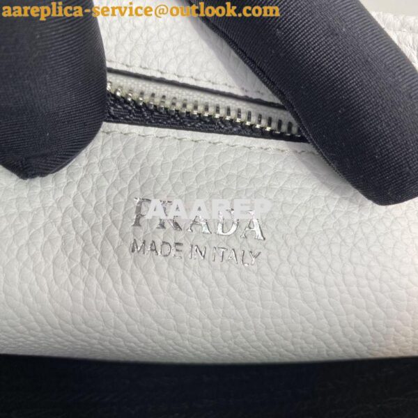 Replica Prada New Medium Camera leather bag 1BH082 White 9