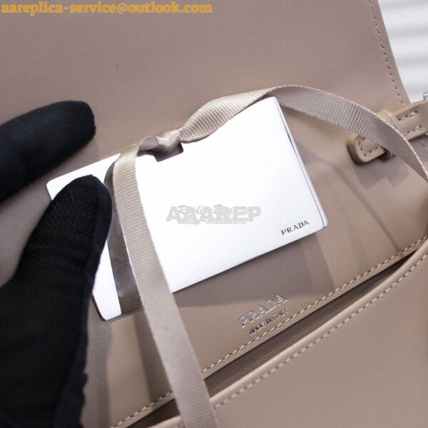 Replica Prada Nylon And Leather Mini-bag 1BP019 Beige 9