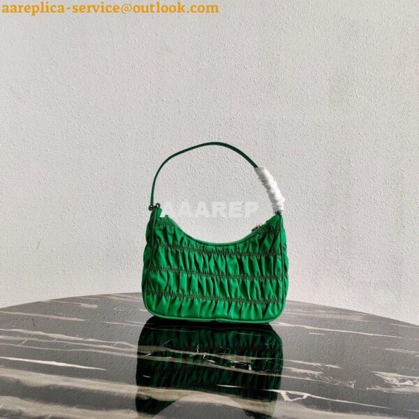 Replica Prada 1NE204 Prada Nylon and Saffiano Leather Mini Bag in Green 4