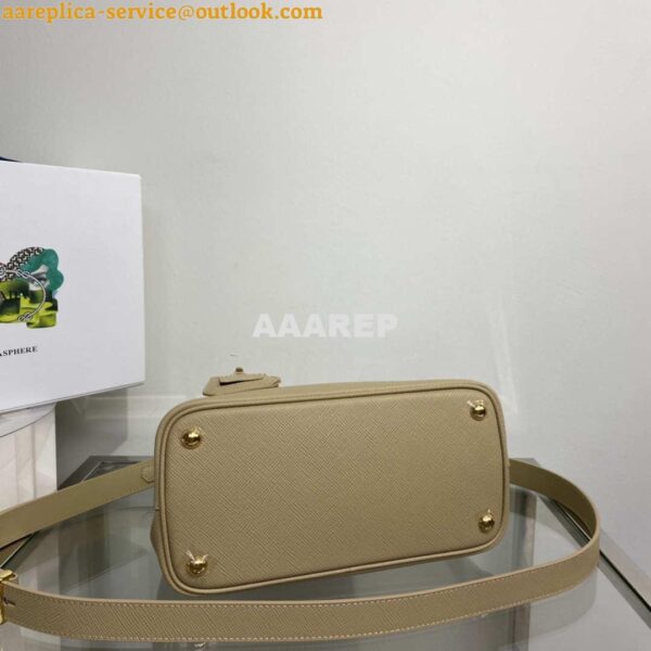 Replica Prada 1BG443 Prada Double Saffiano leather mini bag Tan 5