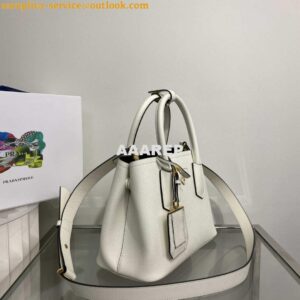 Replica Prada 1BG443 Prada Double Saffiano leather mini bag White 2