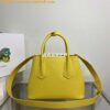 Replica Prada 1BH082 Leather bag with shoulder strap Apricot Gold 2