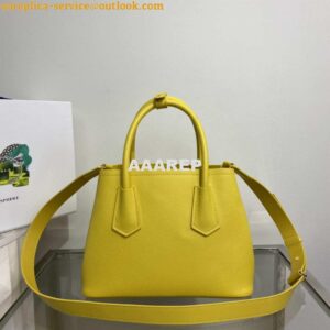 Replica Prada 1BG443 Prada Double Saffiano leather mini bag Yellow