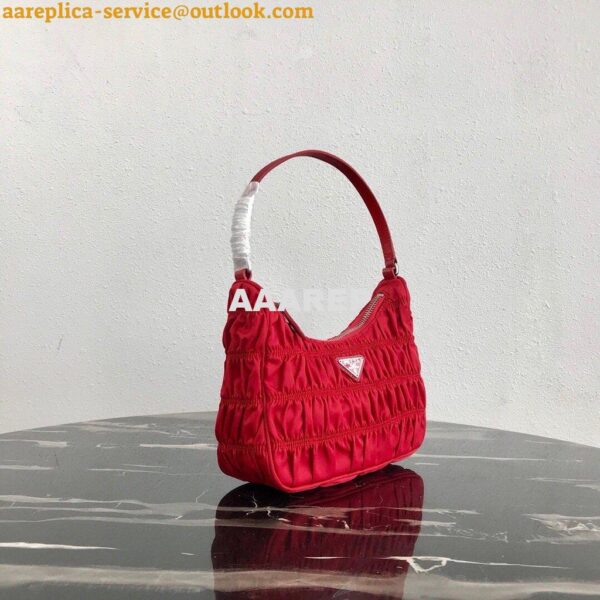 Replica Prada 1NE204 Prada Nylon and Saffiano Leather Mini Bag in Red 3